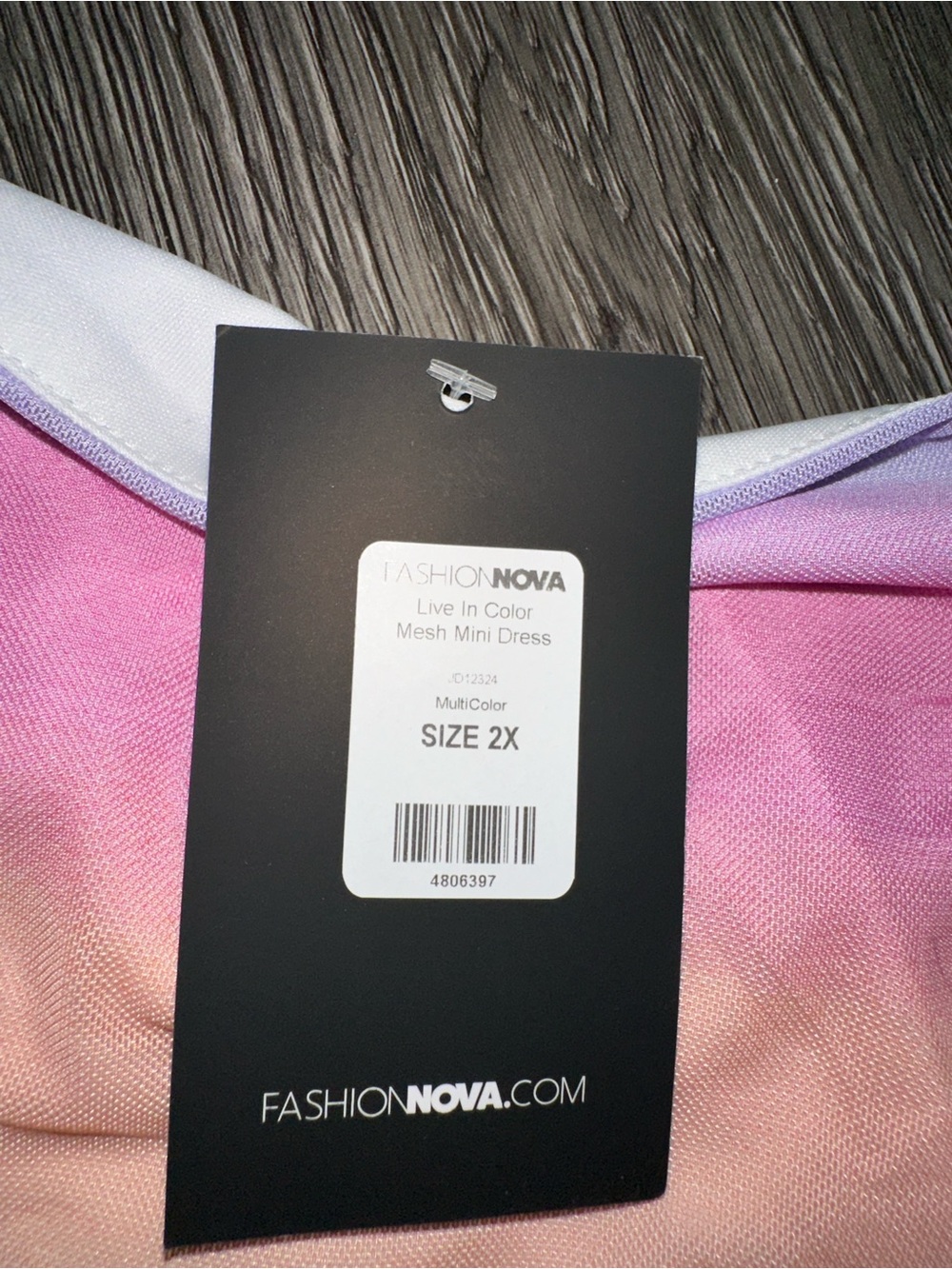 Live In Color Mesh Mini Dress - Picture 4 of 8